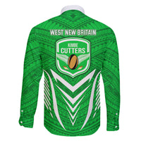 Kimbe Cutters Rugby Family Matching Puletasi Dress and Hawaiian Shirt Papua New Guinea Polynesian Tattoo Green Version LT03 - Polynesian Pride