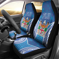 Fiji Day Car Seat Cover Fijian Masi Tribal Hibiscus Tattoo and Tapa Pattern LT03 - Polynesian Pride