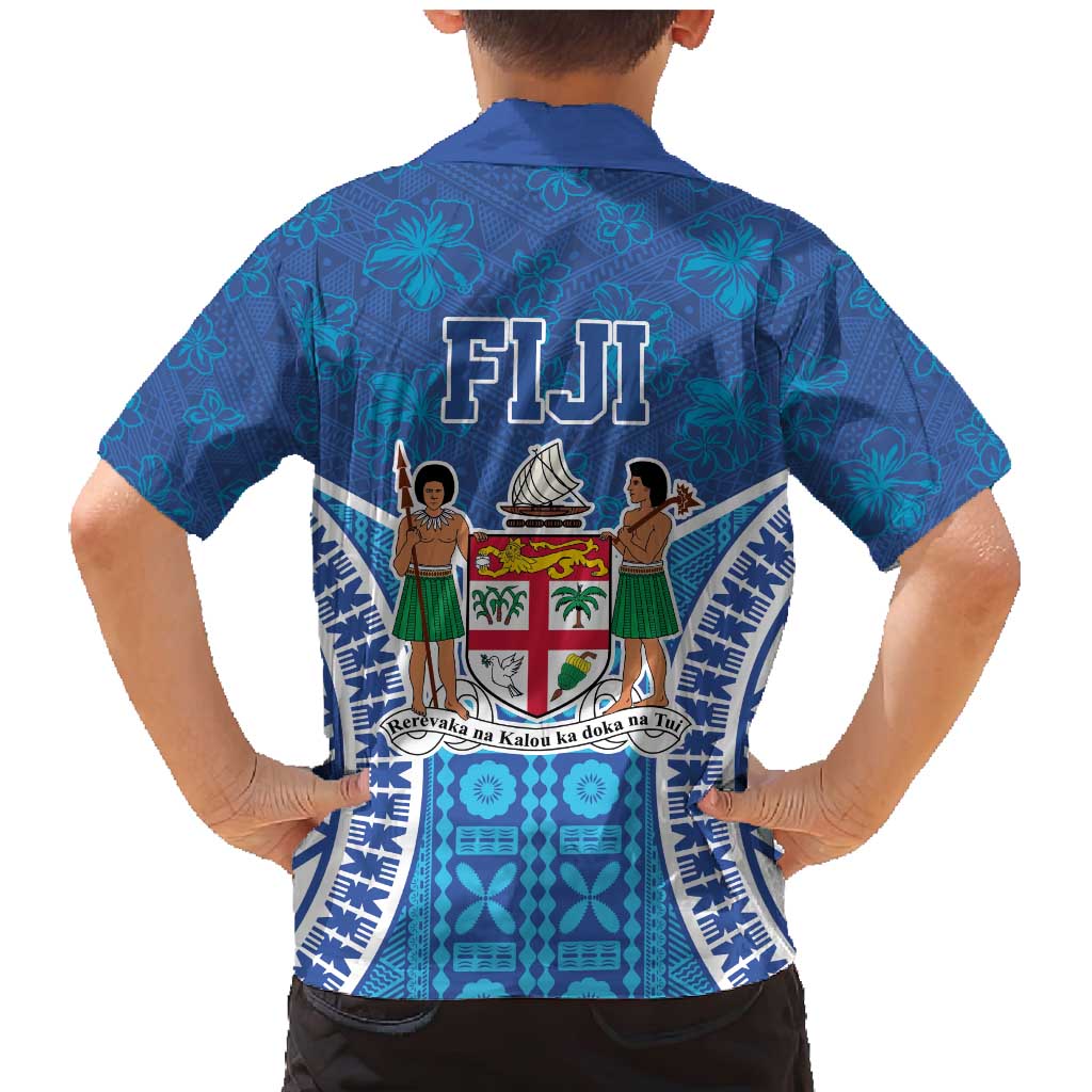 Fiji Day Family Matching Mermaid Dress and Hawaiian Shirt Fijian Masi Tribal Hibiscus Tattoo and Tapa Pattern LT03 - Polynesian Pride