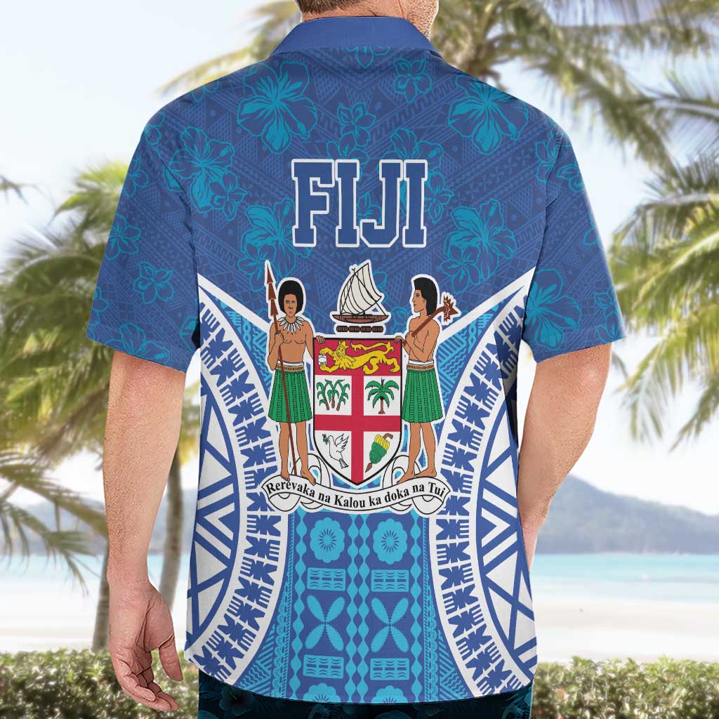 Fiji Day Hawaiian Shirt Fijian Masi Tribal Hibiscus Tattoo and Tapa Pattern LT03 - Polynesian Pride