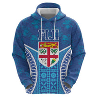 Fiji Day Hoodie Fijian Masi Tribal Hibiscus Tattoo and Tapa Pattern LT03 - Polynesian Pride