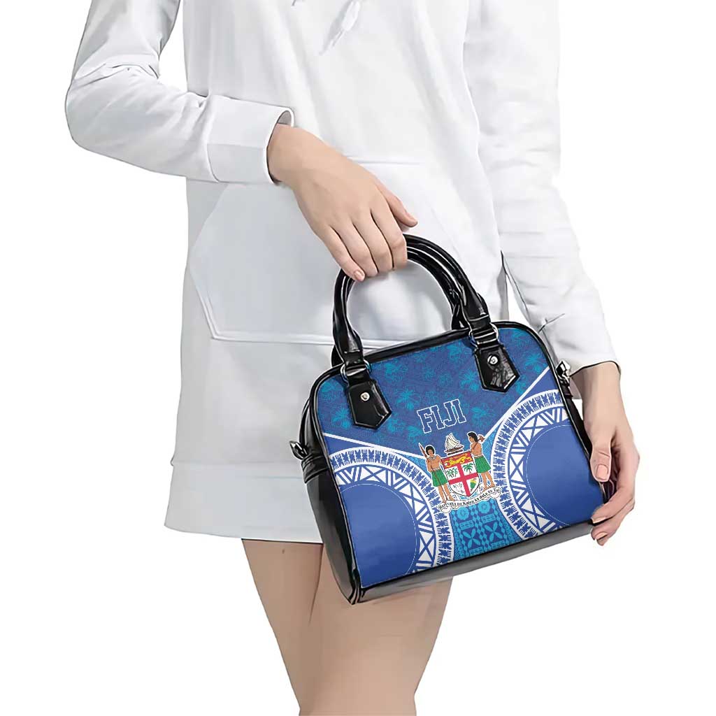 Fiji Day Shoulder Handbag Fijian Masi Tribal Hibiscus Tattoo and Tapa Pattern