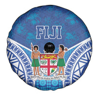Fiji Day Spare Tire Cover Fijian Masi Tribal Hibiscus Tattoo and Tapa Pattern LT03 - Polynesian Pride
