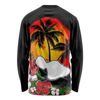 Hawaii Maui Island Long Sleeve Shirt Maui Map With Tropical Forest Vintage Style LT03 - Polynesian Pride
