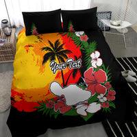 Custom Hawaii Maui Island Bedding Set Maui Map With Tropical Forest Vintage Style LT03 - Polynesian Pride