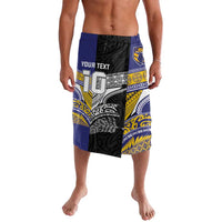 Custom Rugby Niue and Aotearoa Lavalava Hiapo with Maori Moko Tribal Heritage Tattoos LT03 Black - Polynesian Pride
