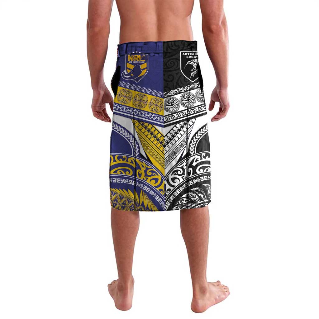 Custom Rugby Niue and Aotearoa Lavalava Hiapo with Maori Moko Tribal Heritage Tattoos LT03 - Polynesian Pride