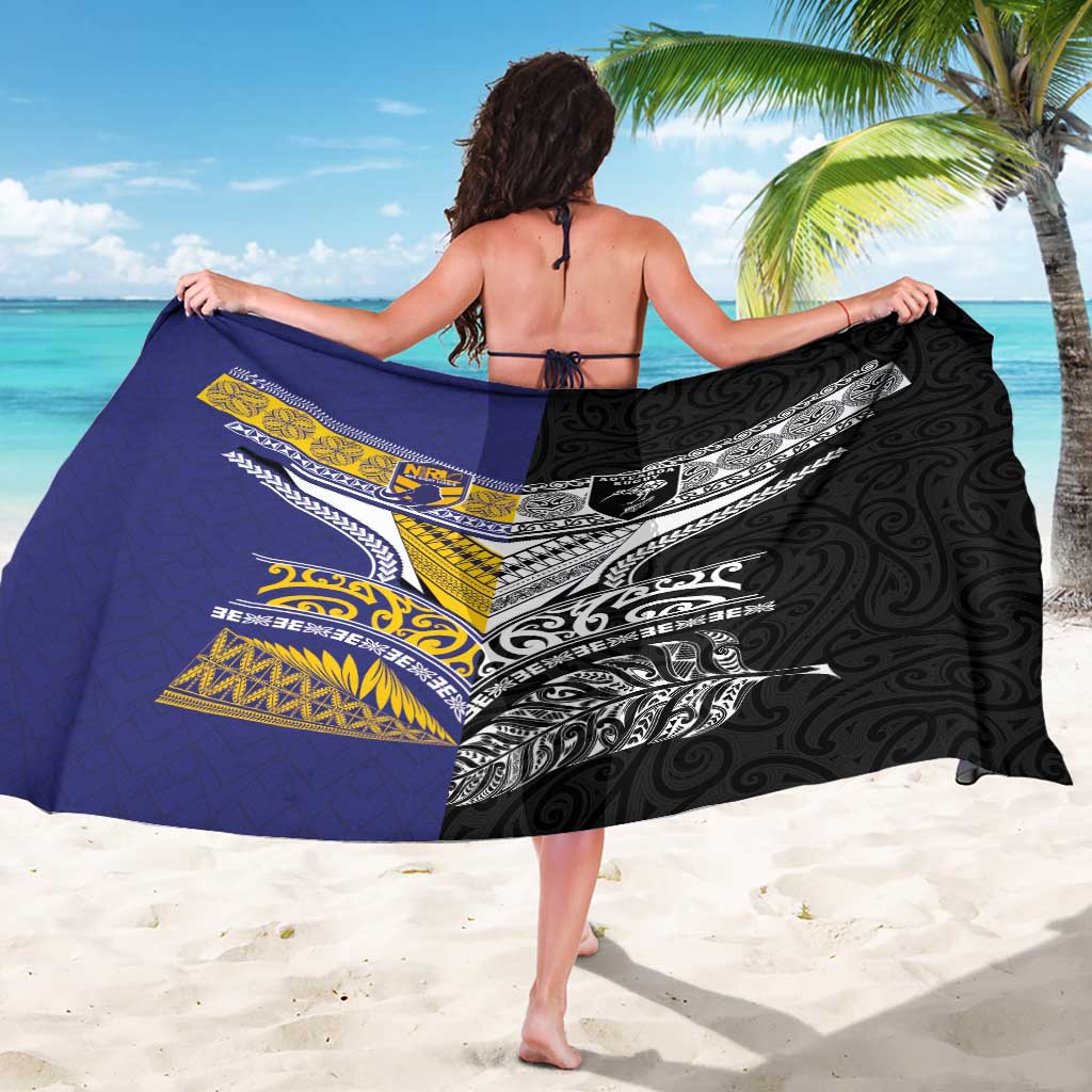 Rugby Niue and Aotearoa Sarong Hiapo with Maori Moko Tribal Heritage Tattoos LT03 - Polynesian Pride