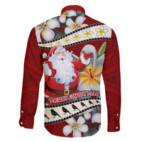 Tahiti Christmas Family Matching Summer Maxi Dress and Hawaiian Shirt Tiare Flowers and Pomarea Nigra with Polynesian Pattern LT03 - Polynesian Pride