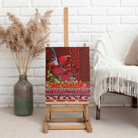 Hawaii KaUla Wena Iiwi Canvas Wall Art With Tropical Plants and 'Ohi'a lehua Kakau Art Tattoo LT03 - Polynesian Pride
