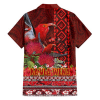Hawaii KaUla Wena Iiwi Hawaiian Shirt With Tropical Plants and 'Ohi'a lehua Kakau Art Tattoo LT03 - Polynesian Pride