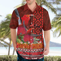 Hawaii KaUla Wena Iiwi Hawaiian Shirt With Tropical Plants and 'Ohi'a lehua Kakau Art Tattoo LT03 - Polynesian Pride