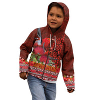 Hawaii KaUla Wena Iiwi Kid Hoodie With Tropical Plants and 'Ohi'a lehua Kakau Art Tattoo LT03 - Polynesian Pride