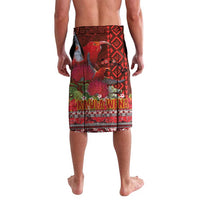 Hawaii KaUla Wena Iiwi Lavalava With Tropical Plants and 'Ohi'a lehua Kakau Art Tattoo LT03 - Polynesian Pride