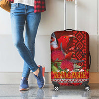 Hawaii KaUla Wena Iiwi Luggage Cover With Tropical Plants and 'Ohi'a lehua Kakau Art Tattoo LT03 - Polynesian Pride