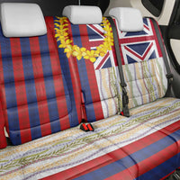 Hawaiian Tropical Plants Lei Back Car Seat Cover National Flag Style - Polynesian Pride