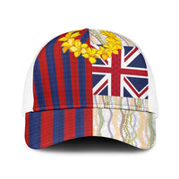 Hawaiian Tropical Plants Lei Baseball Net Cap National Flag Style - Polynesian Pride