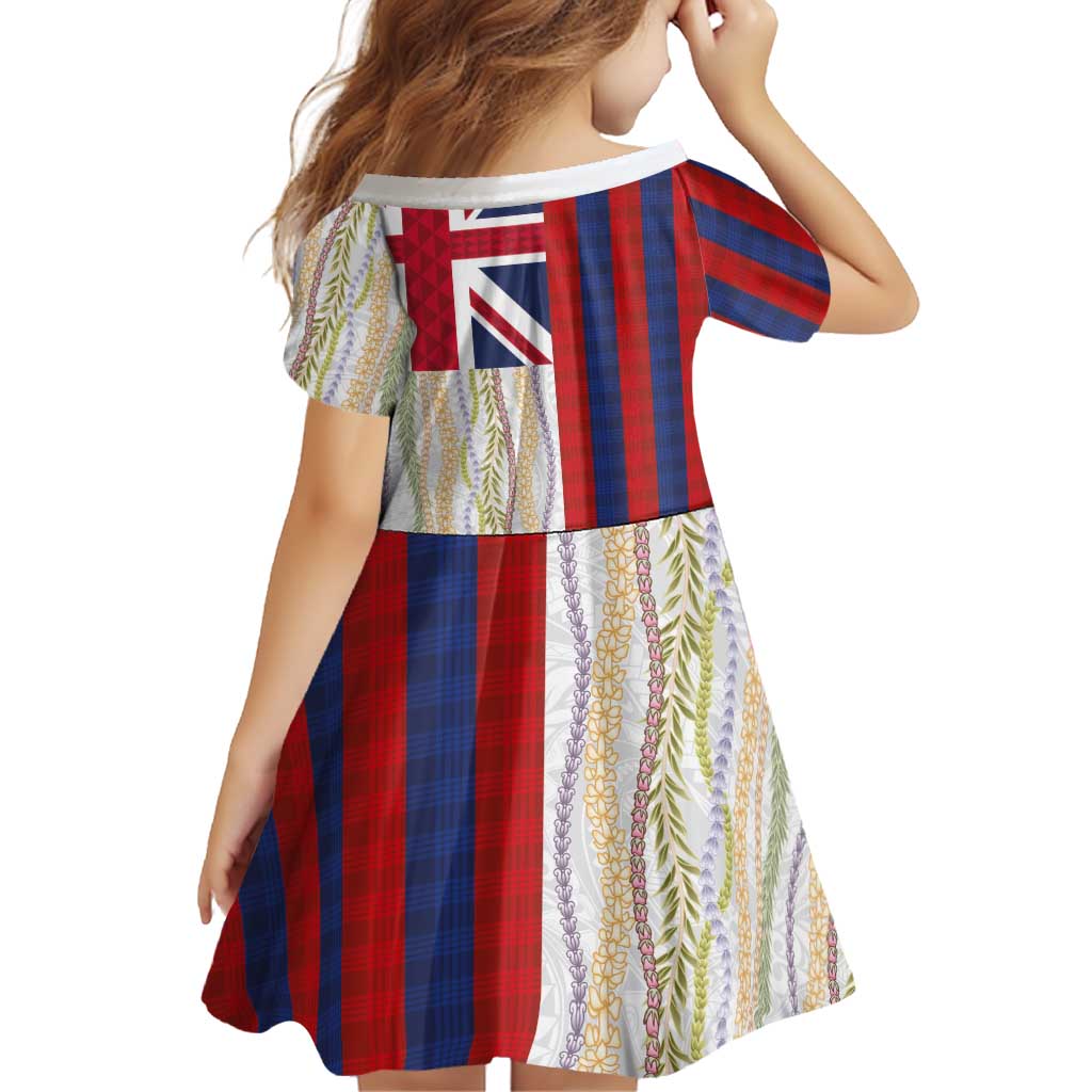 Hawaiian Tropical Plants Lei Family Matching Off Shoulder Short Dress and Hawaiian Shirt National Flag Style LT03 - Polynesian Pride