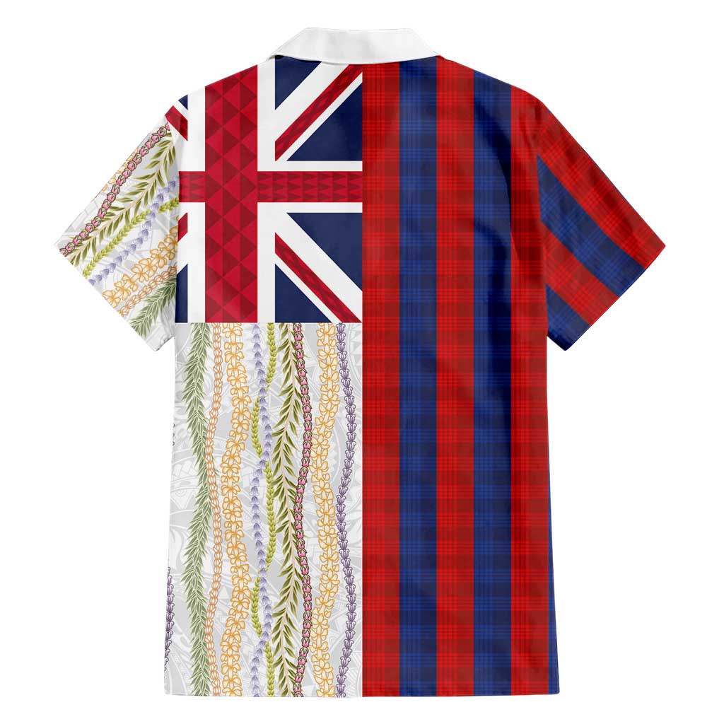 Hawaiian Tropical Plants Lei Family Matching Summer Maxi Dress and Hawaiian Shirt National Flag Style LT03 - Polynesian Pride
