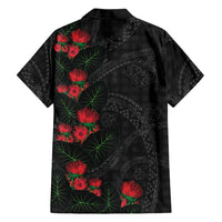 Hawaiian Kakau Art Hawaiian Shirt Taro Leaves with Ohia Lehua and Pakala Pattern - Polynesian Pride
