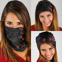 Hawaiian Kakau Art Neck Gaiter Taro Leaves with Ohia Lehua and Pakala Pattern LT03 - Polynesian Pride