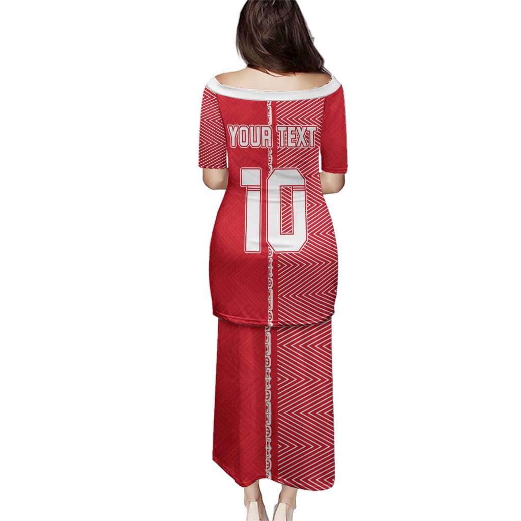 Custom Tahiti Football-Iron Warriors Family Matching Puletasi and Hawaiian Shirt LT03 - Polynesian Pride