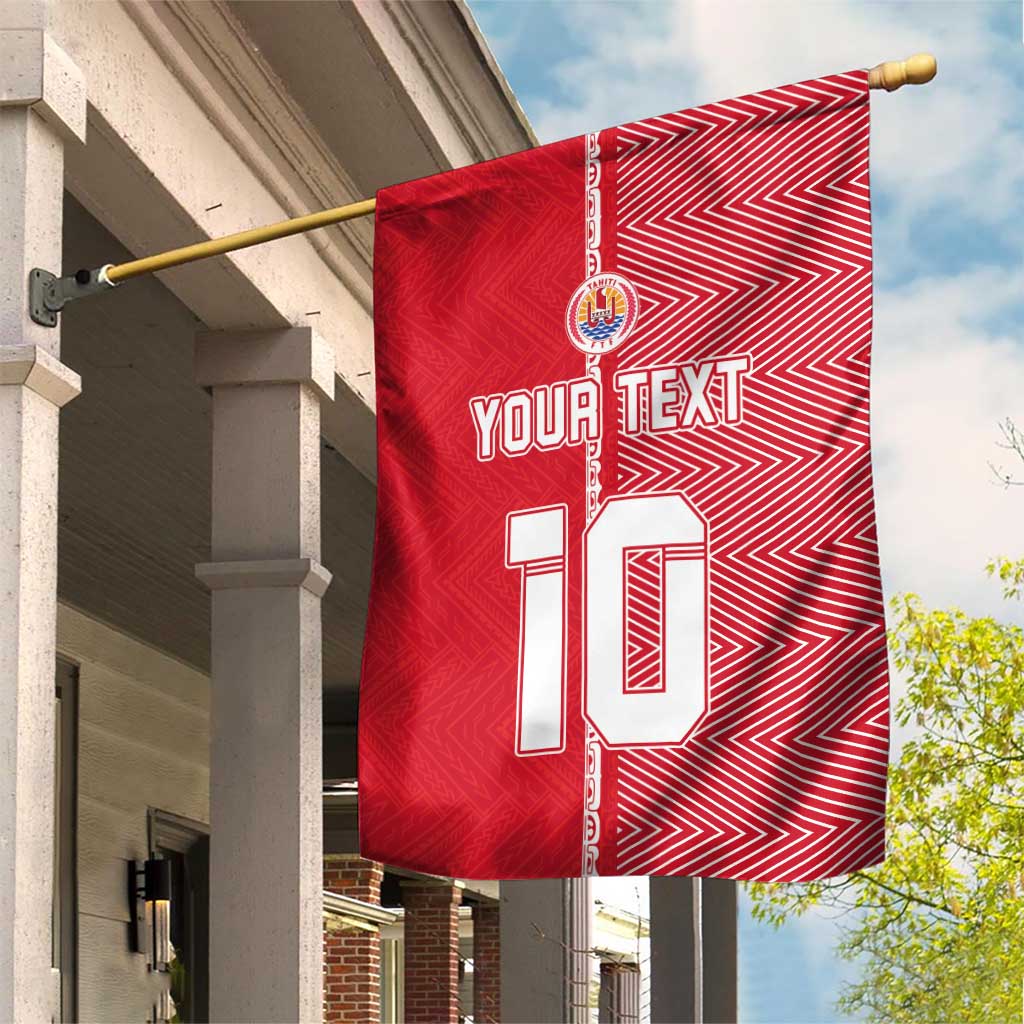 Custom Tahiti Football-Iron Warriors Garden Flag LT03 House Flag Red - Polynesian Pride