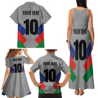Custom New Caledonia-The Kagus Family Matching Tank Maxi Dress and Hawaiian Shirt LT03 - Polynesian Pride