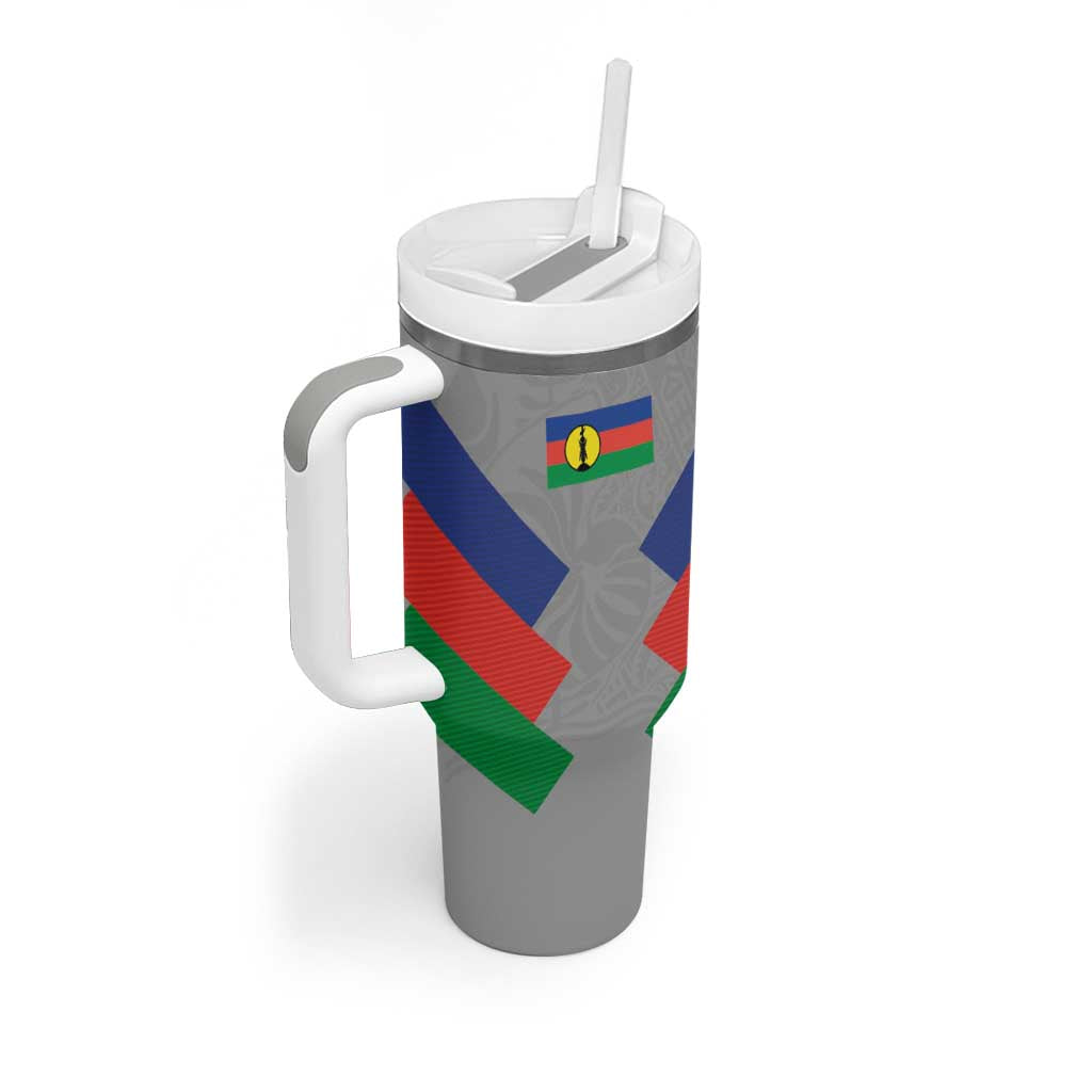 Custom New Caledonia-The Kagus Tumbler With Handle