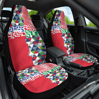 Hawaiian Floral Kakau Tropical Leaves-Sporty Style Car Seat Cover LT03 One Size Art - Polynesian Pride