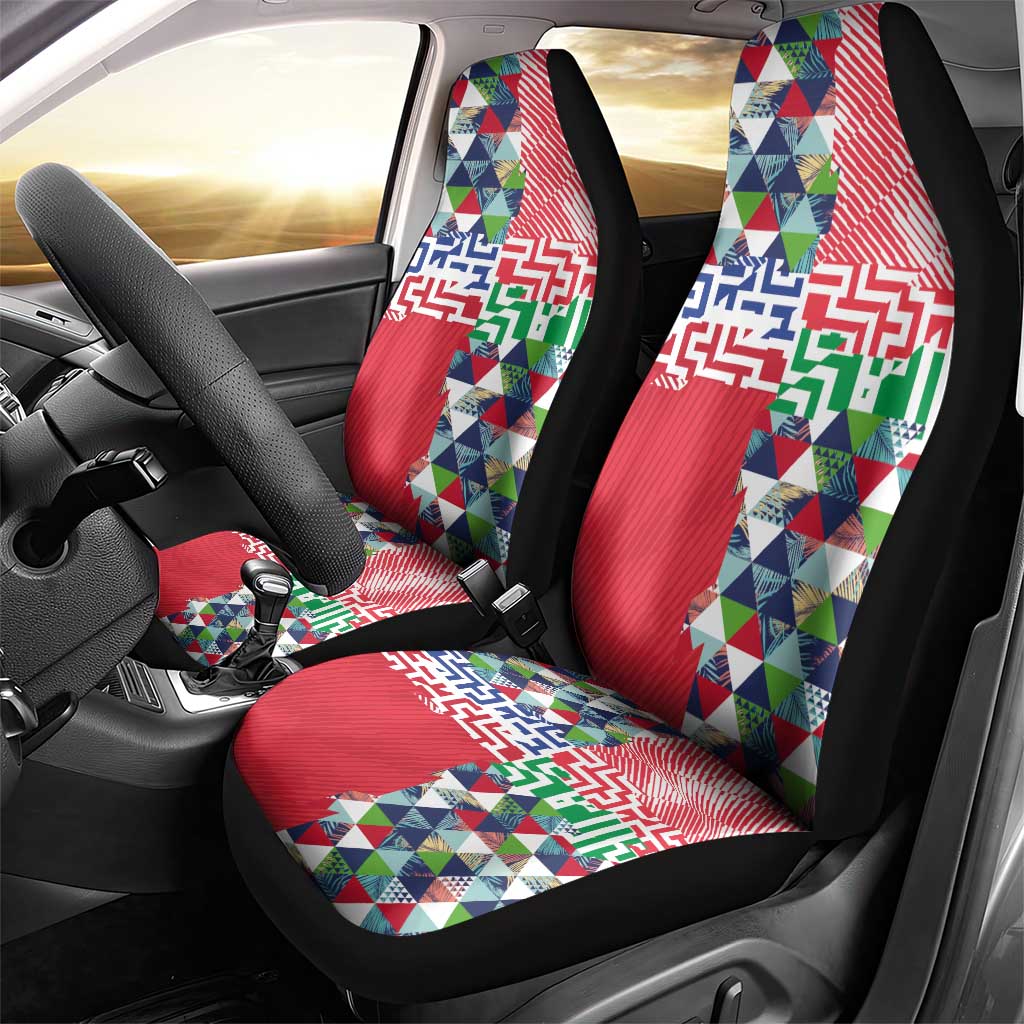 Hawaiian Floral Kakau Tropical Leaves-Sporty Style Car Seat Cover LT03 - Polynesian Pride
