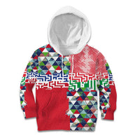 Hawaiian Floral Kakau Tropical Leaves-Sporty Style Kid Hoodie LT03 Hoodie Art - Polynesian Pride