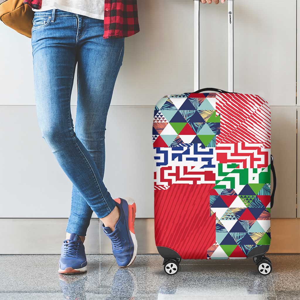 Hawaiian Floral Kakau Tropical Leaves-Sporty Style Luggage Cover LT03 - Polynesian Pride