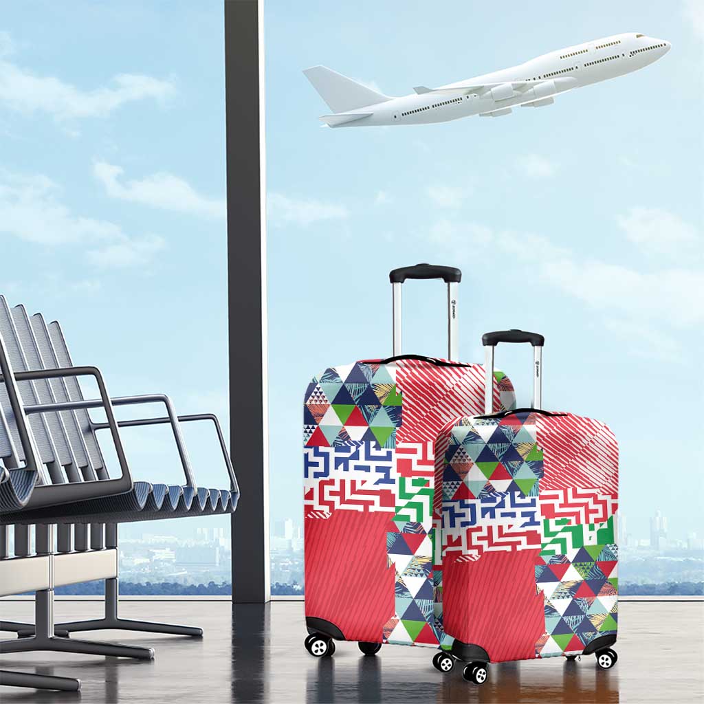 Hawaiian Floral Kakau Tropical Leaves-Sporty Style Luggage Cover LT03 - Polynesian Pride