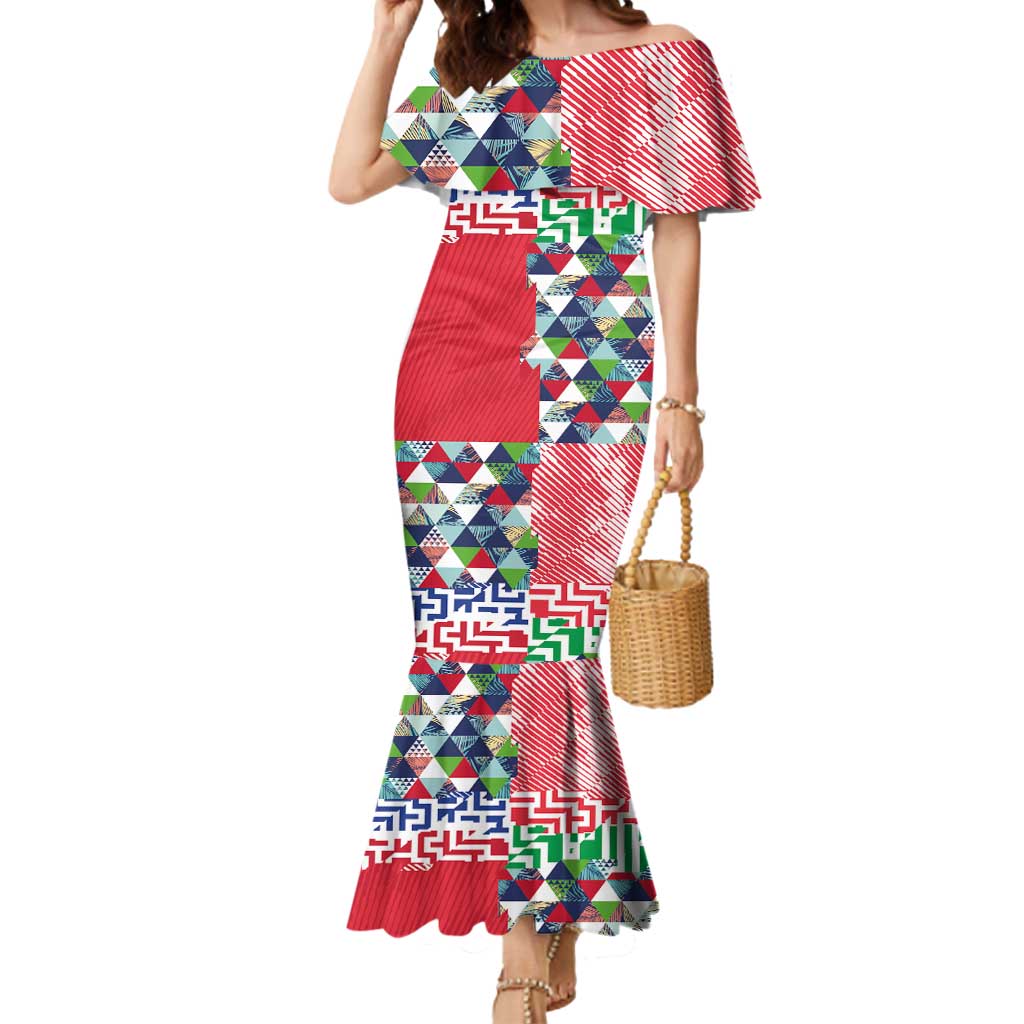 Hawaiian Floral Kakau Tropical Leaves-Sporty Style Mermaid Dress LT03 Women Art - Polynesian Pride