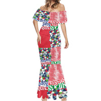 Hawaiian Floral Kakau Tropical Leaves-Sporty Style Mermaid Dress LT03 - Polynesian Pride