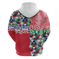 Hawaiian Floral Kakau Tropical Leaves-Sporty Style Zip Hoodie LT03 - Polynesian Pride