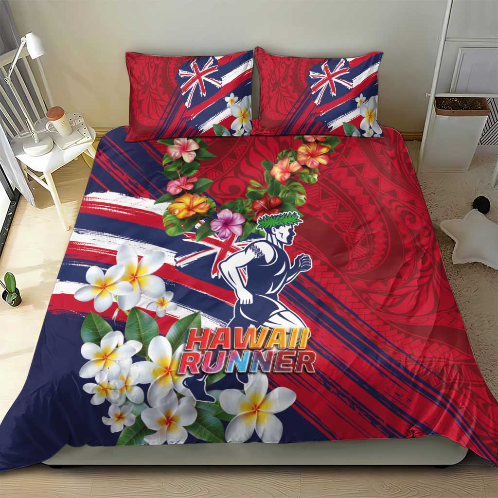Hawaii Runner-Kakau Art with Lei and Plumeria Bedding Set LT03 - Polynesian Pride