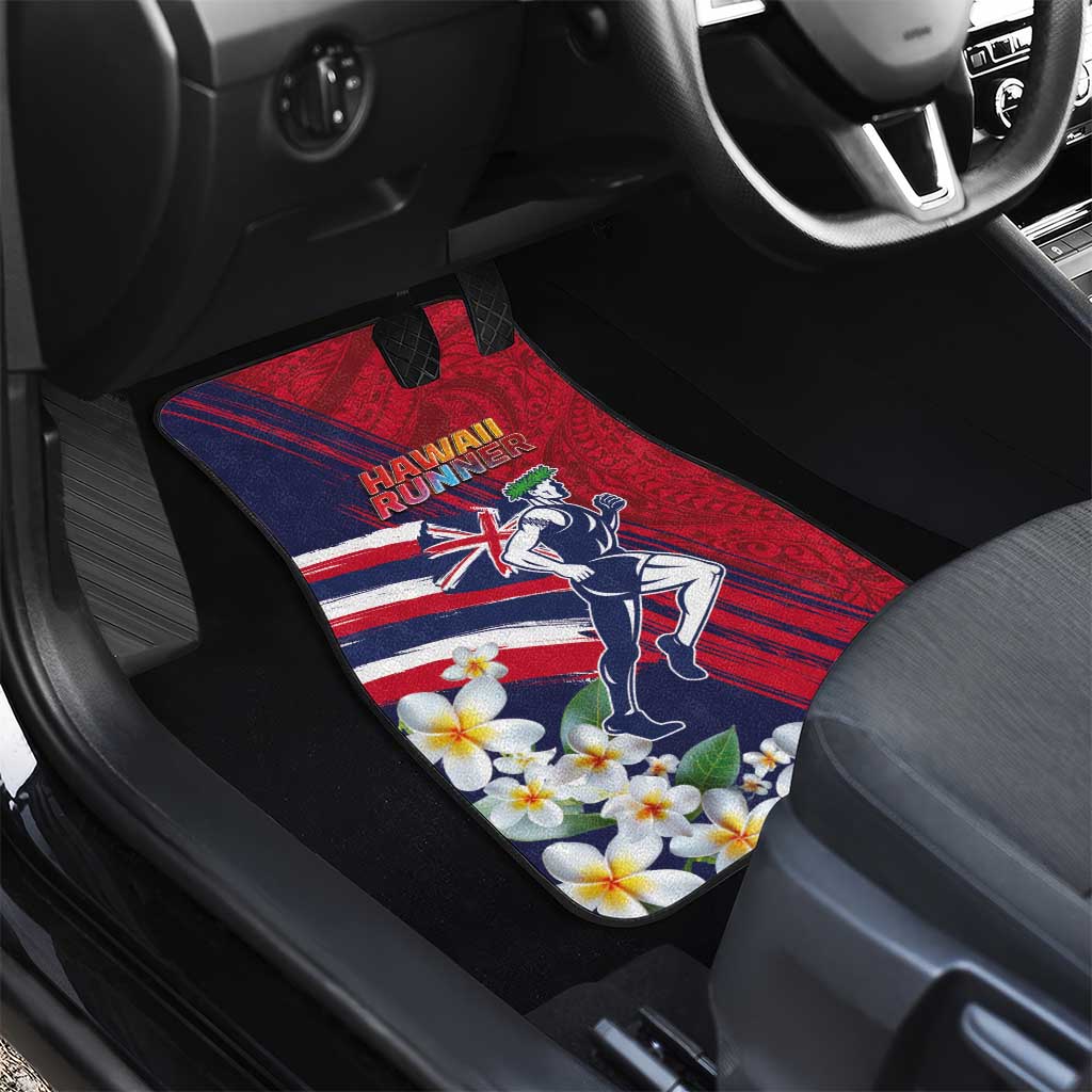 Hawaii Runner-Kakau Art with Lei and Plumeria Car Mats