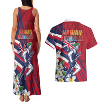 Hawaii Runner-Kakau Art with Lei and Plumeria Couples Matching Tank Maxi Dress and Hawaiian Shirt LT03 - Polynesian Pride
