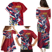 Hawaii Runner-Kakau Art with Lei and Plumeria Family Matching Puletasi and Hawaiian Shirt LT03 - Polynesian Pride