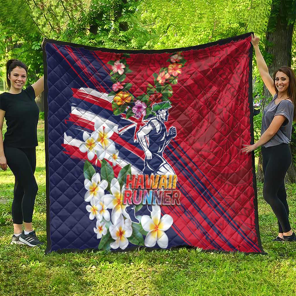 Hawaii Runner-Kakau Art with Lei and Plumeria Quilt LT03 - Polynesian Pride