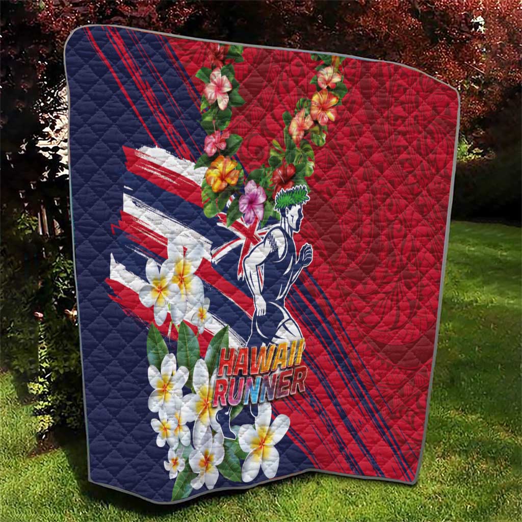 Hawaii Runner-Kakau Art with Lei and Plumeria Quilt LT03 - Polynesian Pride
