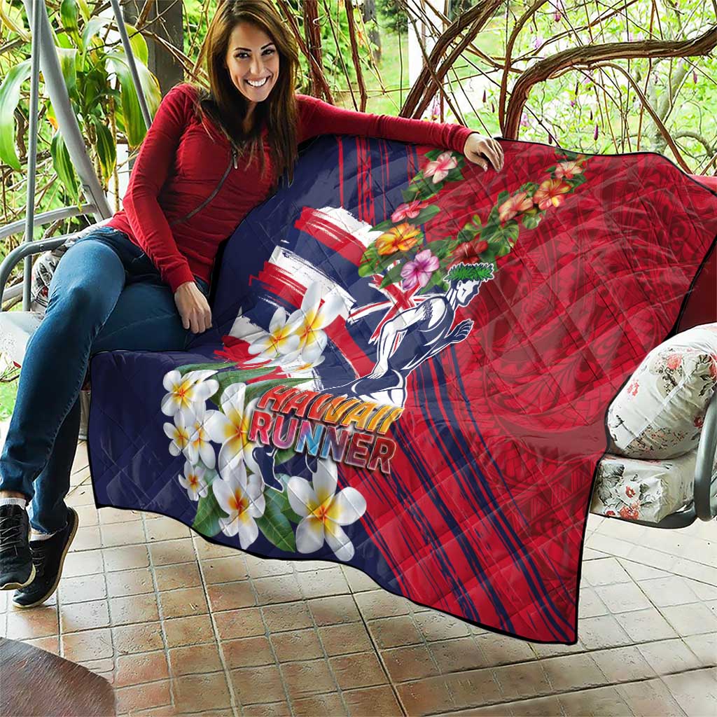 Hawaii Runner-Kakau Art with Lei and Plumeria Quilt LT03 - Polynesian Pride