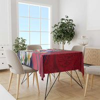 Hawaii Runner-Kakau Art with Lei and Plumeria Tablecloth