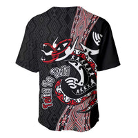 Aotearoa Toitu Te Tiriti Taniko Baseball Jersey Maori Taniwha Haka - Honour the Treaty LT03 - Polynesian Pride