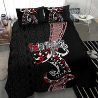 Aotearoa Toitu Te Tiriti Taniko Bedding Set Maori Taniwha Haka - Honour the Treaty LT03 - Polynesian Pride