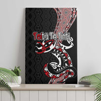 Aotearoa Toitu Te Tiriti Taniko Canvas Wall Art Maori Taniwha Haka - Honour the Treaty LT03 - Polynesian Pride
