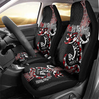 Aotearoa Toitu Te Tiriti Taniko Car Seat Cover Maori Taniwha Haka - Honour the Treaty LT03 - Polynesian Pride