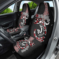 Aotearoa Toitu Te Tiriti Taniko Car Seat Cover Maori Taniwha Haka - Honour the Treaty LT03 - Polynesian Pride